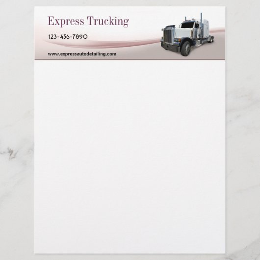 Trucking Company Briefhoofd Sjabloon (Voorkant)