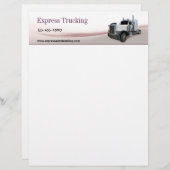Trucking Company Briefhoofd Sjabloon (Voorkant / Achterkant)