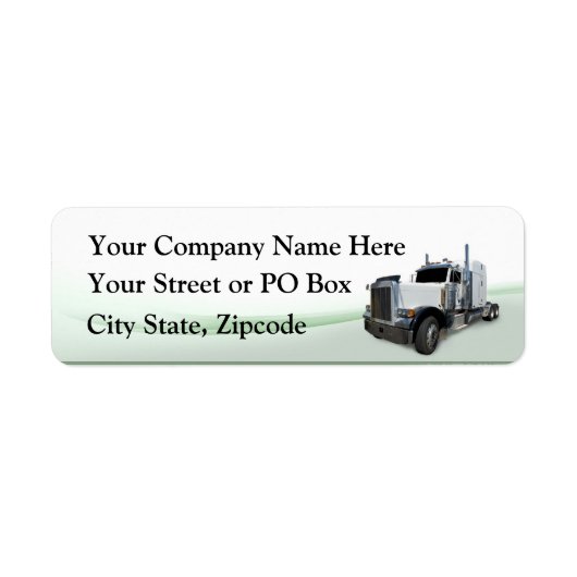 Trucking Company Etiket (Voorkant)