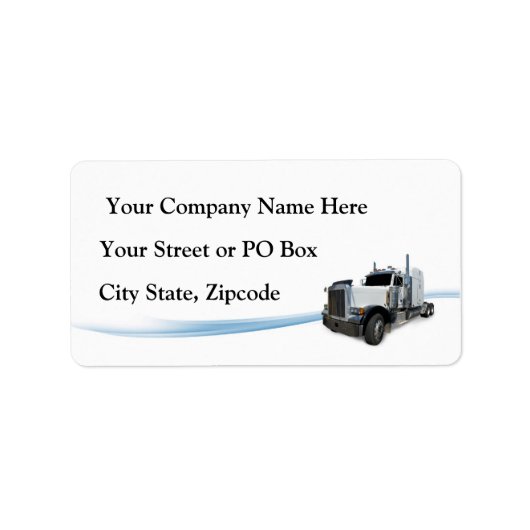 Trucking Company Etiket (Voorkant)
