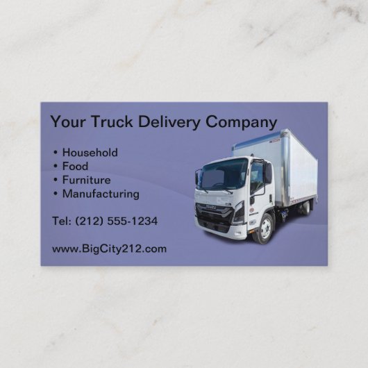 Trucking Delivery  Visitekaartje (Voorkant)