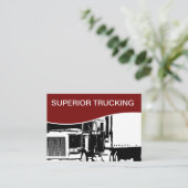 Trucking in grote verkoopvorm visitekaartje (Staand voorkant)