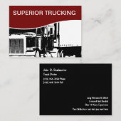 Trucking in grote verkoopvorm visitekaartje (Voorkant / Achterkant)