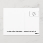 Trucking Interstate 80 Rawlins Wyoming USA Briefkaart (Achterkant)