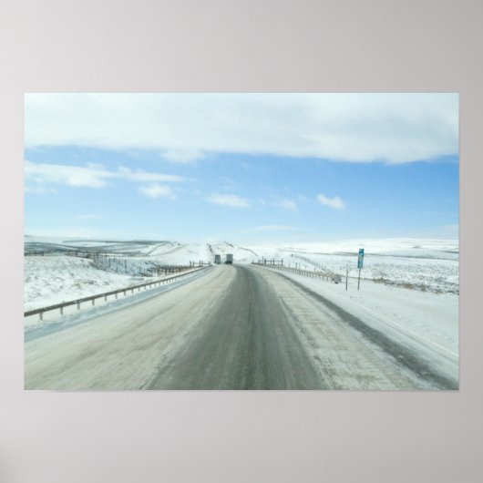 Trucking Interstate 80 Wyoming USA Poster (Voorkant)