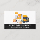 Trucking Leveringsdiensten | Online Tech-app Visitekaartje (Voorkant)