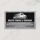 Trucking Logo | Stalen Afwerking | Logistiek  Visitekaartje (Voorkant)