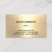 Trucking Service Modern Gold Semi Truck Zwart Visitekaartje (Achterkant)