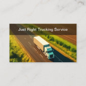 Trucking Service Professional Driver Visitekaartje (Voorkant)