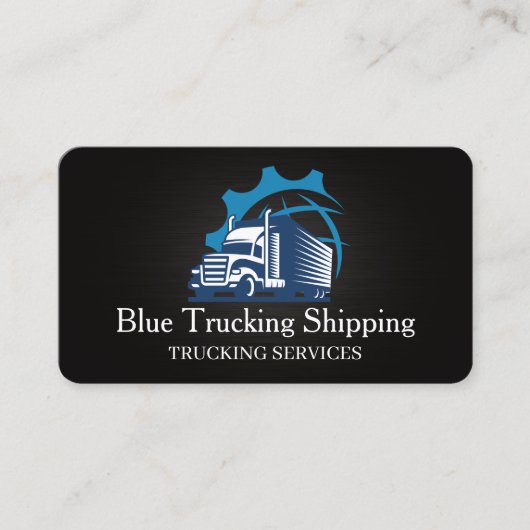 Trucking Shipping Corporate Global Logo Visitekaartje (Voorkant)