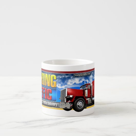 Trucking Traffic 6oz Espresso Mok (Voorkant)