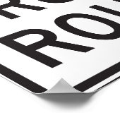 Truckroute-bord Poster (Hoek)