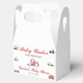 Trucks baby in aanbouw baby shower bedankdoosjes (Geopend)