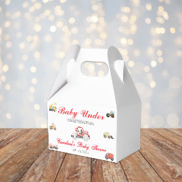 Trucks baby in aanbouw baby shower bedankdoosjes