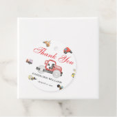 Trucks baby in aanbouw baby shower bedankjes labels (In situ)