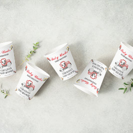 Trucks baby in aanbouw baby shower papieren bekers