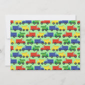 Trucks Baby shower Dump Truck Boy Kaart (Achterkant)