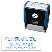 Trucks Boy's schattige Kind retour adres stempel (In situ)