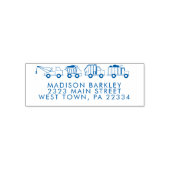 Trucks Boy's schattige Kind retour adres stempel (Design)
