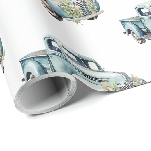 Trucks Dad Birthday Cadeaupapier (Rol Hoek)