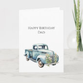 Trucks Dad Birthday Kaart (Voorkant)