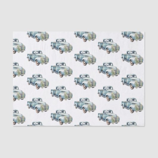 Trucks Dad Birthday Tissuepapier (Voorkant)