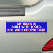 TRUCKS - MIJN TRUCK IS GEBOUWD MET HULPMIDDELEN, N BUMPERSTICKER (Op auto)