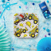 Trucks Party Paper Plates Papieren Bordje (Feest)