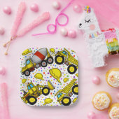 Trucks Party Paper Plates Papieren Bordje (Feest)