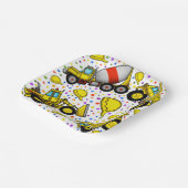 Trucks Party Paper Plates Papieren Bordje (Gebogen)
