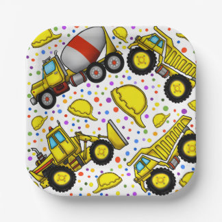 Trucks Party Paper Plates Papieren Bordje