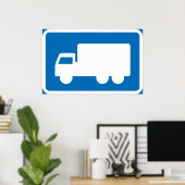 Trucks Road Sign Poster (Thuiskantoor)