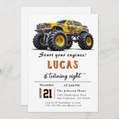 Trucks verjaardagsfeestje uitnodiging (Voorkant / Achterkant)