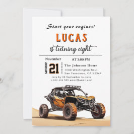 Trucks verjaardagsfeestje uitnodiging