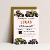 Trucks verjaardagsfeestje uitnodiging