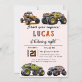 Trucks verjaardagsfeestje uitnodiging (Voorkant)