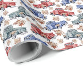  Trucks Wrapping Paper Cadeaupapier (Rol Hoek)