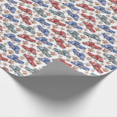  Trucks Wrapping Paper Cadeaupapier (Hoek)