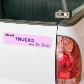Trucks zijn voor meisjes bumper sticker (Op Truck)