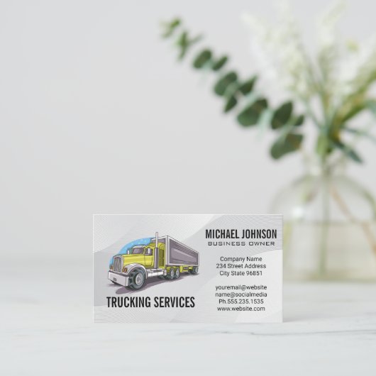 Truckvervoer | transportstuurprogramma visitekaartje (Staand voorkant)