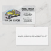 Truckvervoer | transportstuurprogramma visitekaartje (Voorkant / Achterkant)