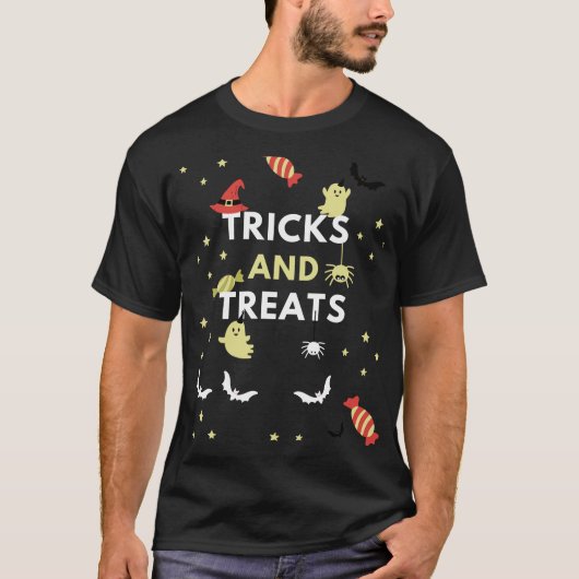 Trucs en traktaties t-shirt (Voorkant)