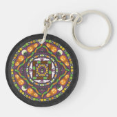 Trucs en Treats Mandala Acryl Sleutelhanger (Achterkant)