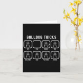 Trucs - Fun Bulldog training mislukt Kaart (Gele Bloem)