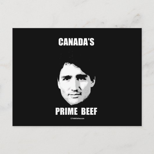 Trudeau - Canada's Prime Beef - PNG.nl Briefkaart (Voorkant)