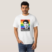 Trudeau LGBT Flag T-shirt (Voorkant volledig)