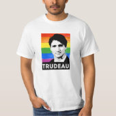 Trudeau LGBT Flag T-shirt (Voorkant)