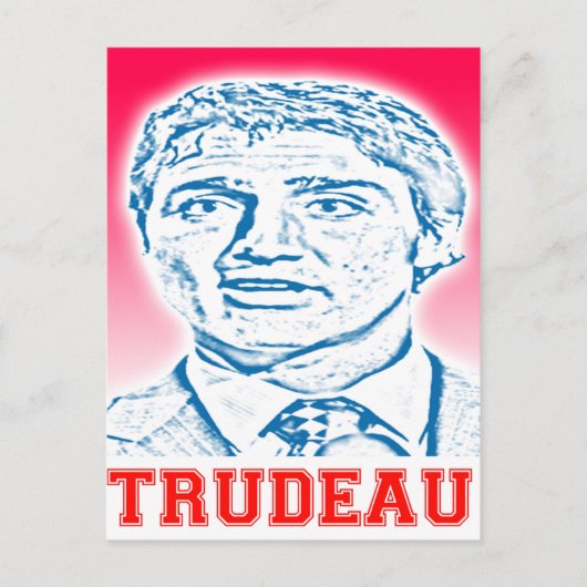 Trudeau Logo Briefkaart (Voorkant)