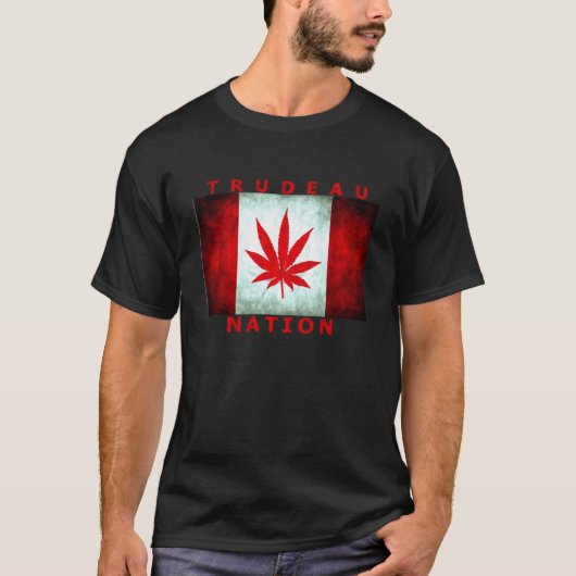 TRUDEAU POT NATION T-SHIRT (Voorkant)