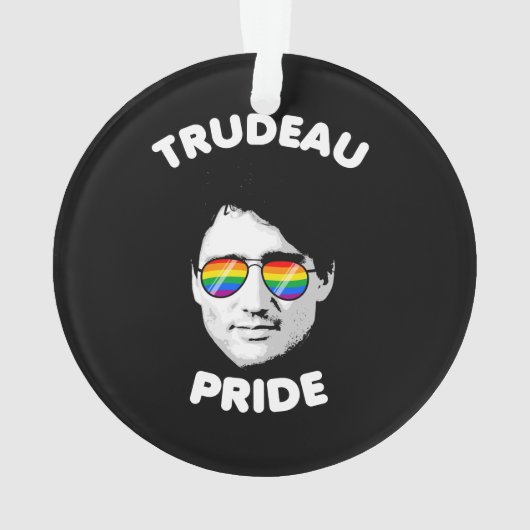 Trudeau Pride zonnebril Ornament (achterkant)